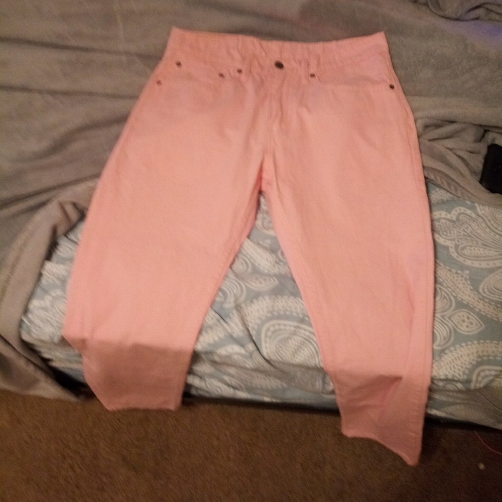 pink jeans